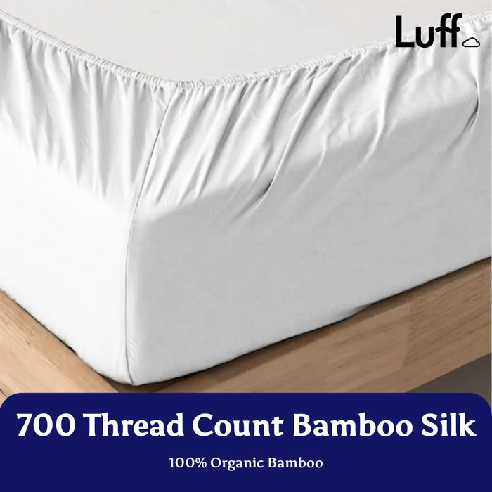 100% Organic Bamboo Silk Deep Fitted Sheet - Luff Sleep