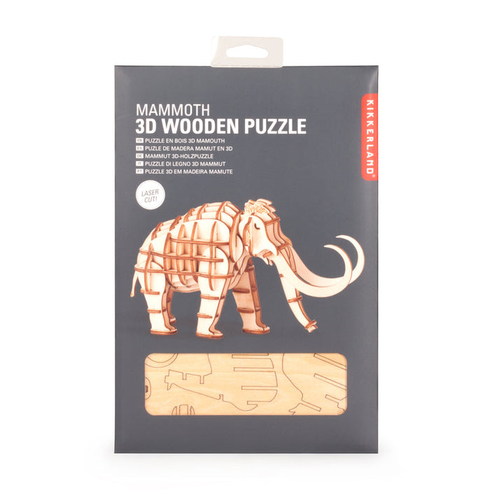 3D Wooden Puzzle, Mammoth Games Kikkerland