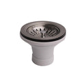 90mm Fine Fireclay & Granite Butler Sink Basket Waste and Plug Brushed Sinks Arova