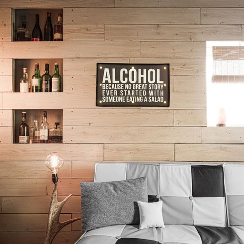 "Alcohol…" Sign