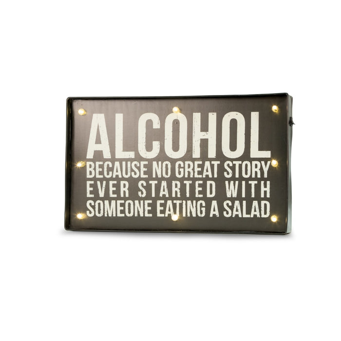 "Alcohol…" Sign
