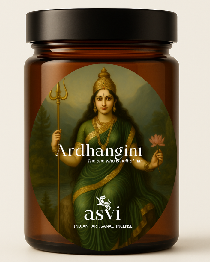 The Parvati – The Ardhangini incense cones, a grounding blend of Oud and Patchouli handmade on the banks of the Ganges