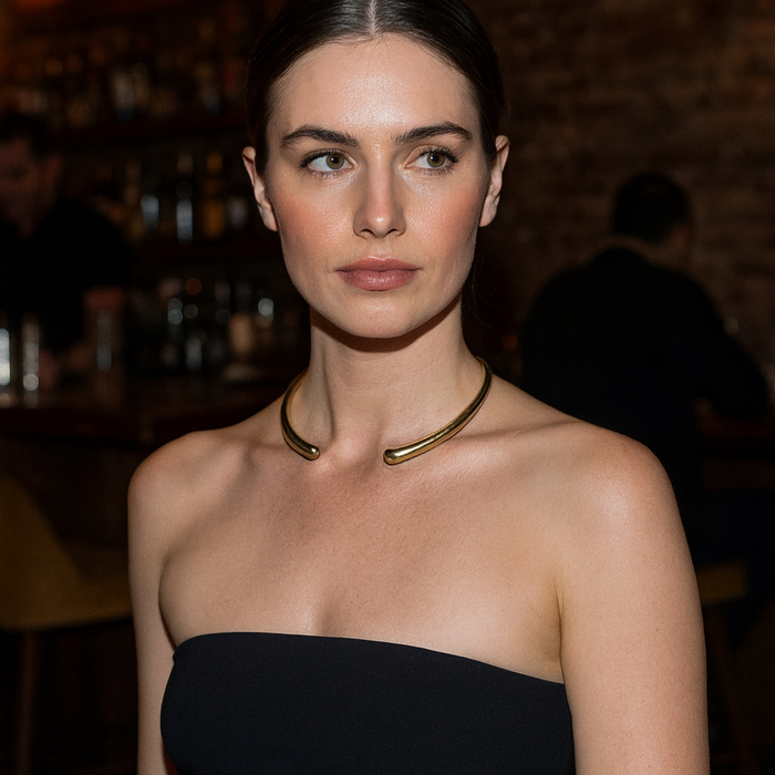 Bantu Statement Brass Choker | Handcrafted 18K Gold-Plated Necklace