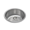 BASS 428mm Round Bowl Stainless Steel Kitchen Sink Sinks Arova