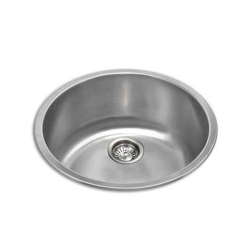 BASS 428mm Round Bowl Stainless Steel Kitchen Sink Sinks Arova