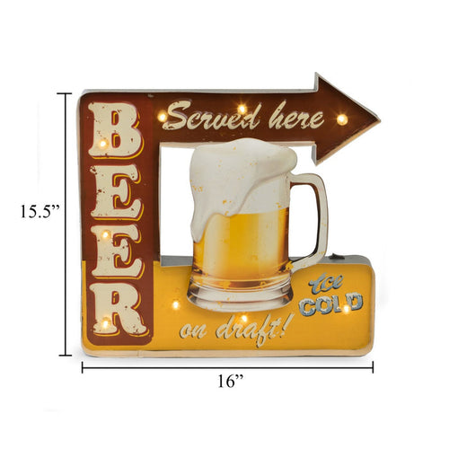 "Beer Served Here" Sign