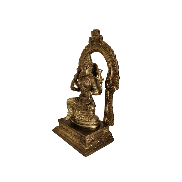 Brass Lakshmi Idol: Divine Blessings for Your Home   Decorative Brass Idols