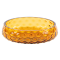 Bubble Glass Bowl Dinnerware Kodanska Amber