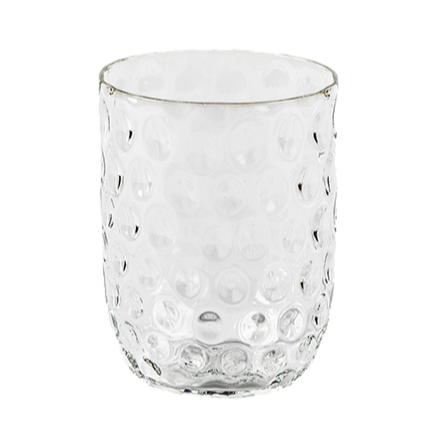 Bubble Glass, Short Dinnerware Kodanska Short Clear