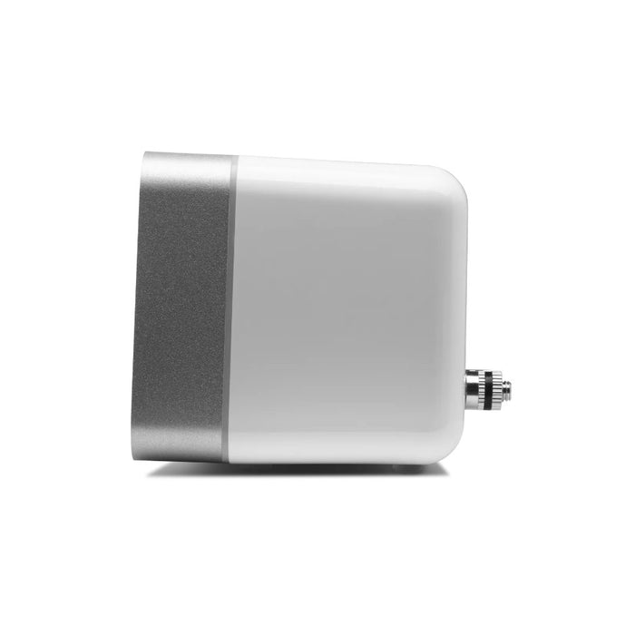 Cambridge Audio MINX MIN12 Compact Speaker, White, left side profile