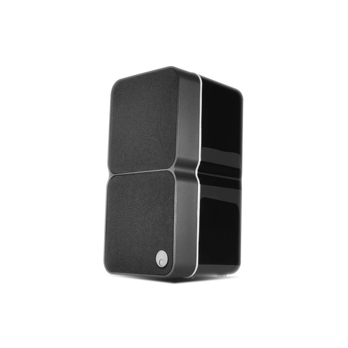 Cambridge Audio MINX MIN22 Compact Speaker, Black, three-quarter view facing left