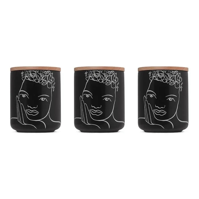 CANISTER SMALL SET OF 3 - knowing