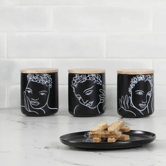 CANISTER SMALL SET OF 3 - knowing