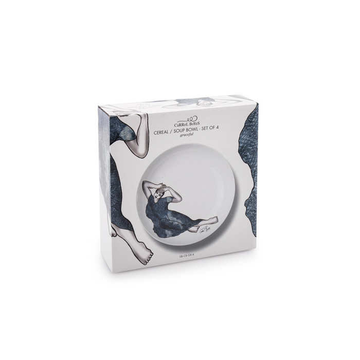 CEREAL / SOUP BOWL SET OF 4 - graceful