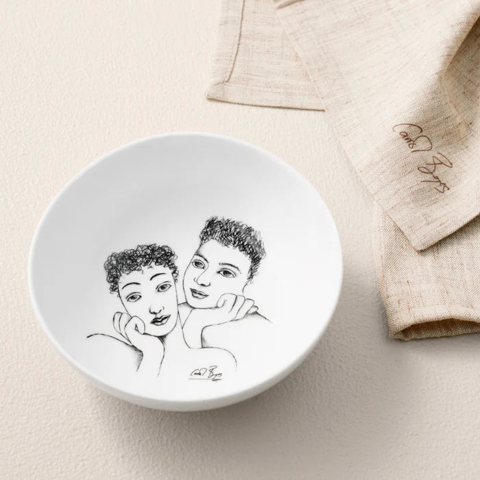 CEREAL / SOUP BOWL SET OF 4 - two of a kind