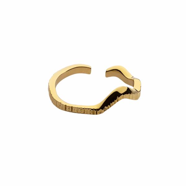 Chene Ring Jewelry Skultuna Gold Plated Medium