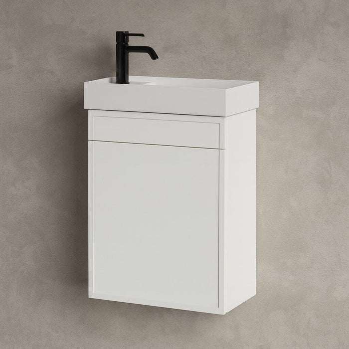 Petite Austin 390mm Small Bathroom Vanity Matte White Vanities Arova