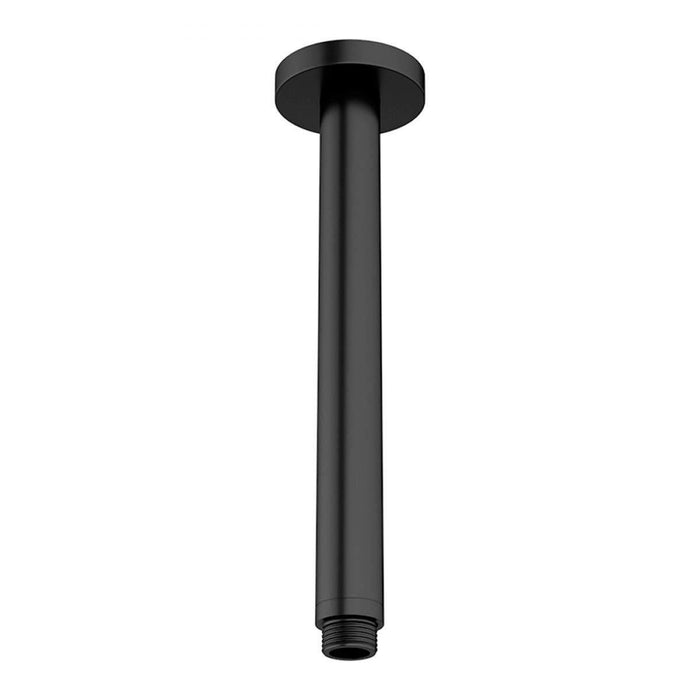 COMO Ceiling Shower Arm 450mm Black Showers Arova