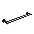 Clio Double Towel Rail 800mm Matte Black Accessories Arova