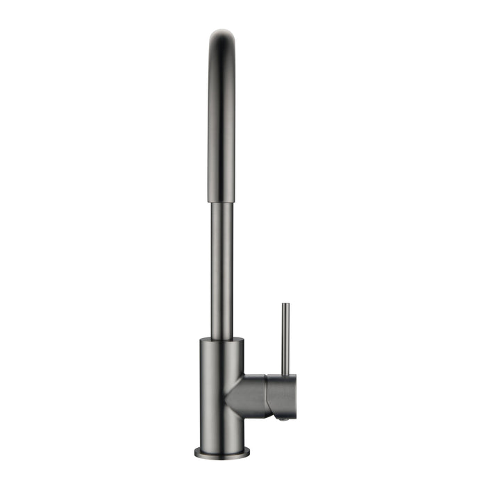 CLIO Gooseneck Kitchen Sink Mixer Tap Gunmetal Tapware Arova