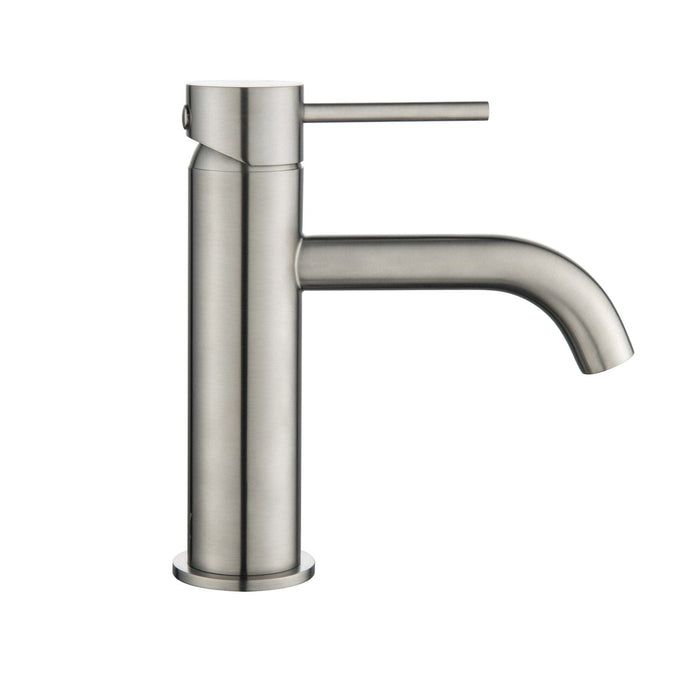 CLIO Round Basin Mixer Brushed Nickel Tapware Arova