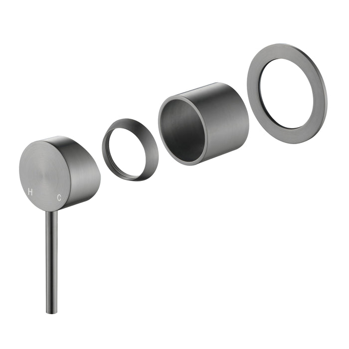 CLIO Round Shower / Bath Mixer Trim Kit Gunmetal Tapware Arova