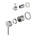 CLIO Shower / Bath Mixer with Divertor Trim Kit Brushed Nickel Tapware Arova