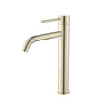 CLIO Tall Basin Mixer Brushed Gold Tapware Arova