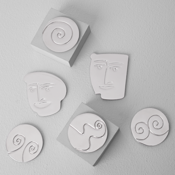 COASTER SET OF 2 - face off