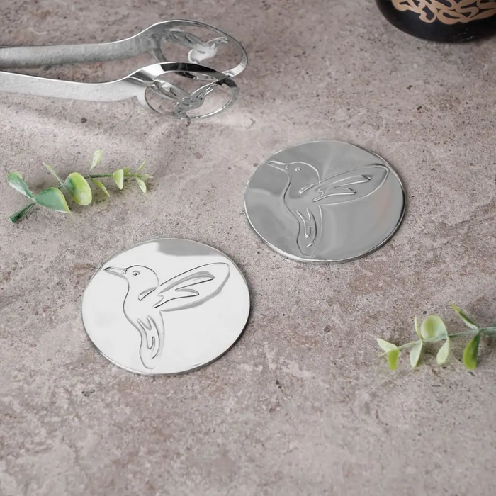 COASTER SET OF 2 - hummingbird