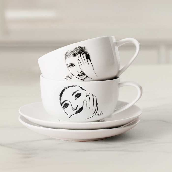 CUP AND SAUCER - face facts