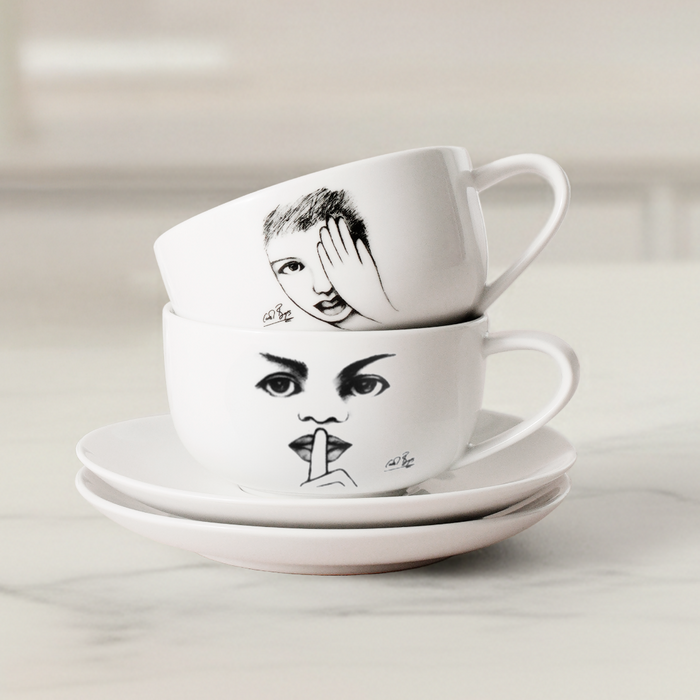 CUP AND SAUCER - it's a secret!