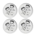 DINNER PLATE SET OF 4 - two of a kind