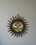 Elegant Brass Sun God (Surya) Wall Decor Piece   Brass Ware