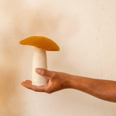 Felt Mushroom, Gold Decor Muskhane