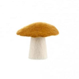 Felt Mushroom, Gold Decor Muskhane Gold Mushroom Large