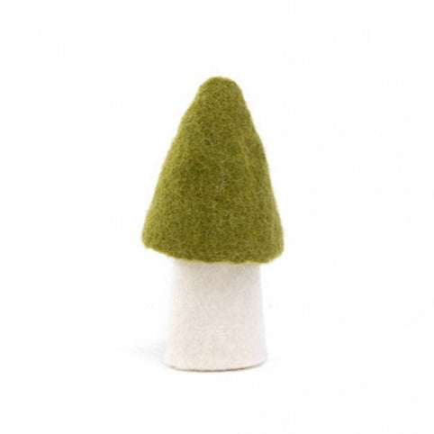 Felt Mushrooms - Anise Decor Muskhane Anise Felt Morel Large