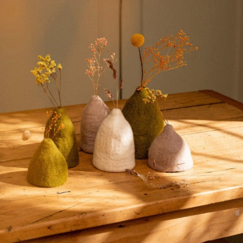 Felt Vase Cover, Set of 3 Vase Muskhane