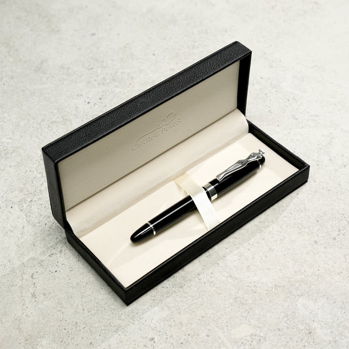 FOUNTAIN PEN - woman - silver - black