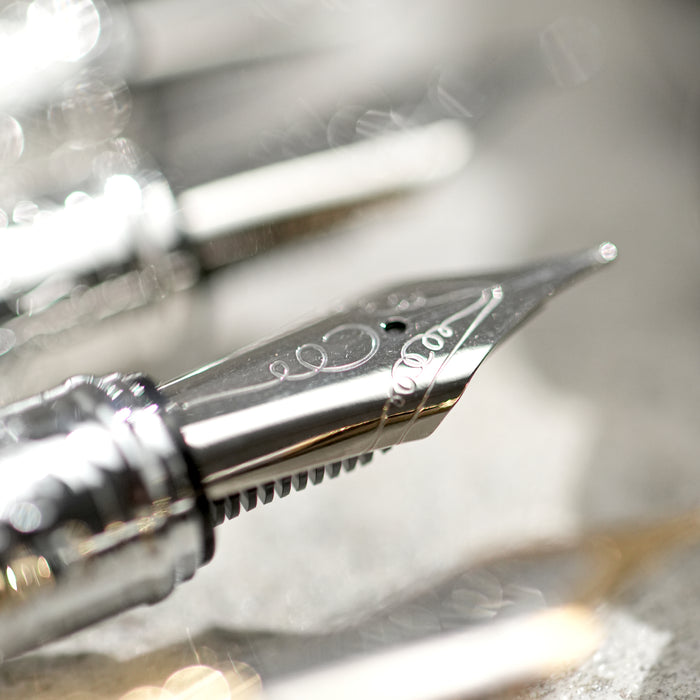 FOUNTAIN PEN - woman - silver - black