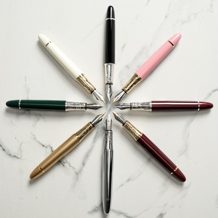 FOUNTAIN PEN - woman - silver - black