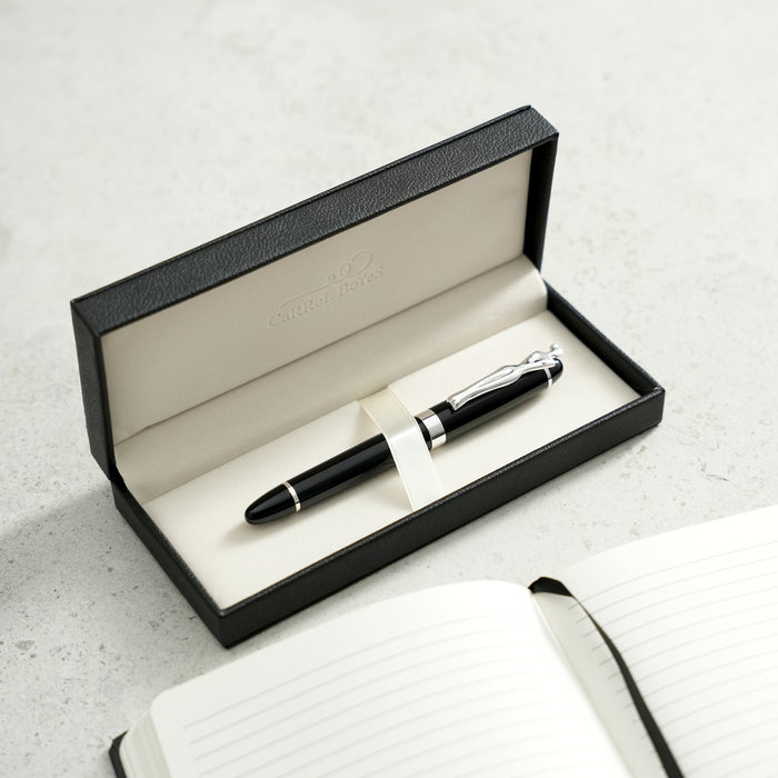 FOUNTAIN PEN - woman - silver - black