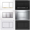 Geberit Sigma 30 Dual Flush Button & Plate - Tone in Tone / A touch of fun Toilets Geberit