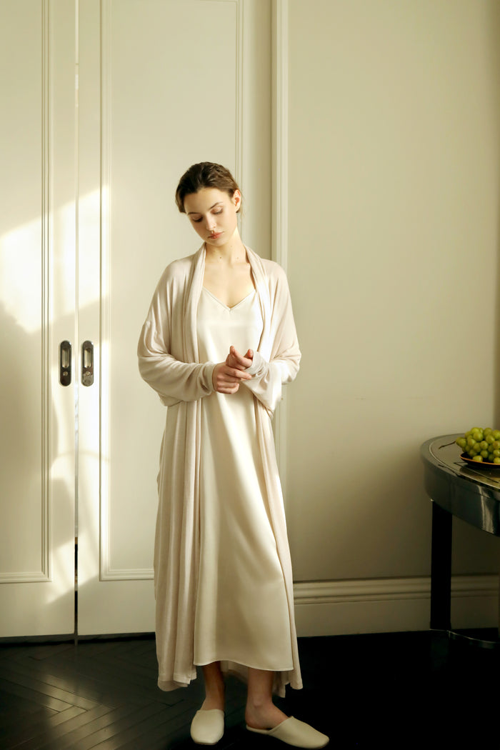 Half-sleep Tencel-wool Robe
