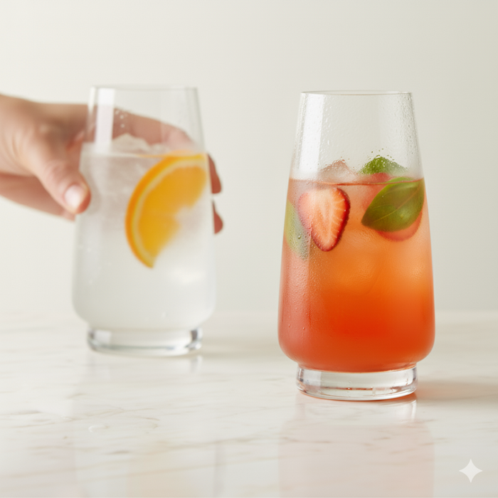 HI BALL GLASS SET OF 4 - baobab