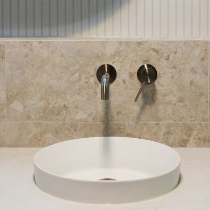 Jess 35 Inset Basin Round Gloss White Basins Arova