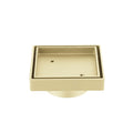 Lexi Square Tile Insert Floor Waste Grate Brushed Gold Arova