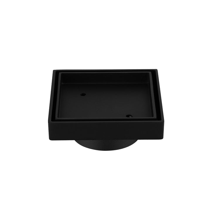 Lexi Square Tile Insert Floor Waste Grate Matte black Shower Grate Arova