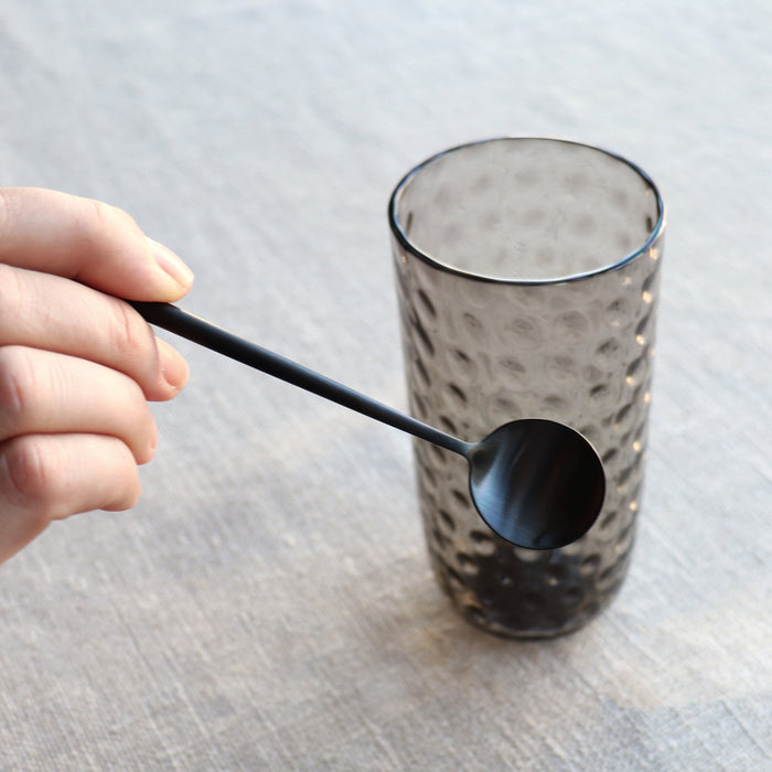 Long Drink Spoon Dinnerware Cutipol Matte Black