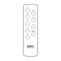 Matrix Audio RM3B Remote Control, front view button layout diagram